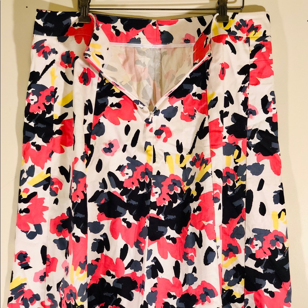 Multi-colored floral skirt